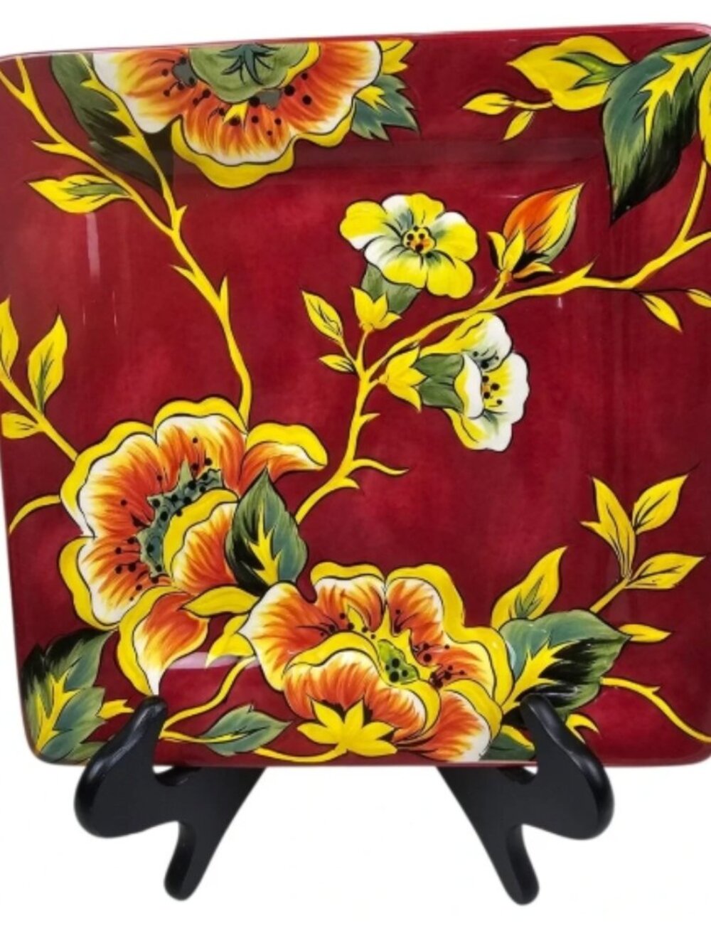 Pier 1 Imports Cassandra Square Replacement Salad Plate 8.5"